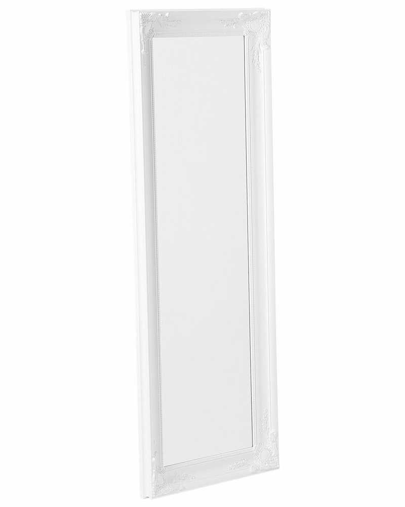 Beliani Sieninis veidrodis VARS 51 cm 141 cm baltas
