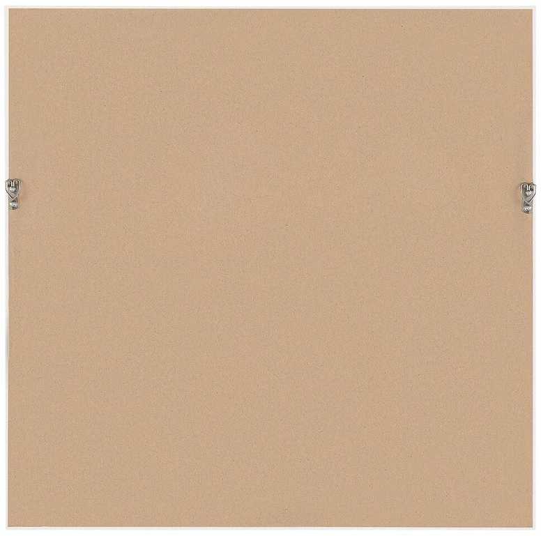 Beliani Sieninis veidrodis BRIGNOLES 50 cm 50 cm Baltas