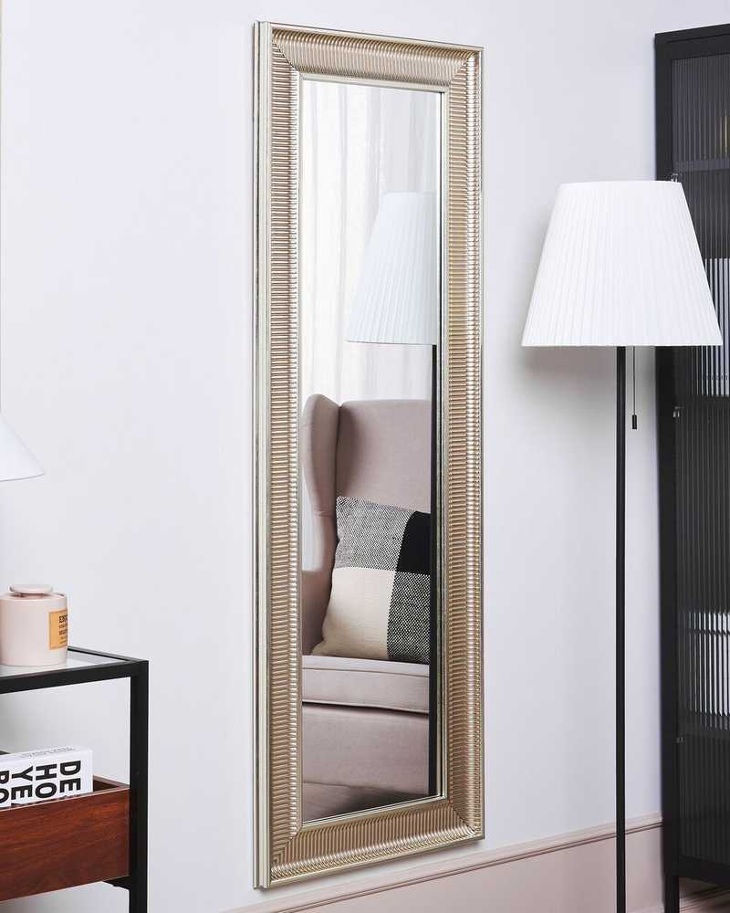 Beliani Sieninis veidrodis CASSIS 51 x 141 cm auksinis
