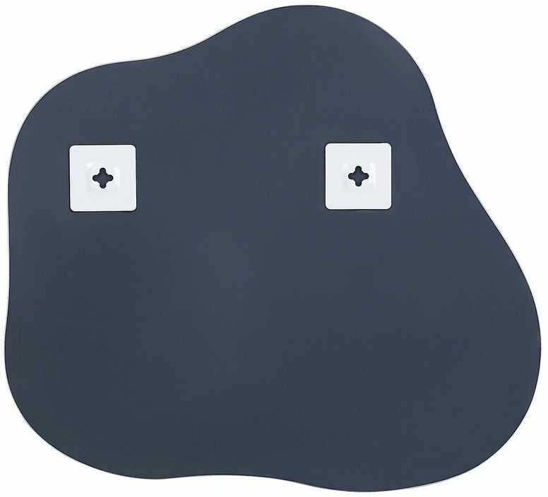 Beliani Sieninis veidrodis BAGNEUX 50 cm 55 cm, sidabrinis