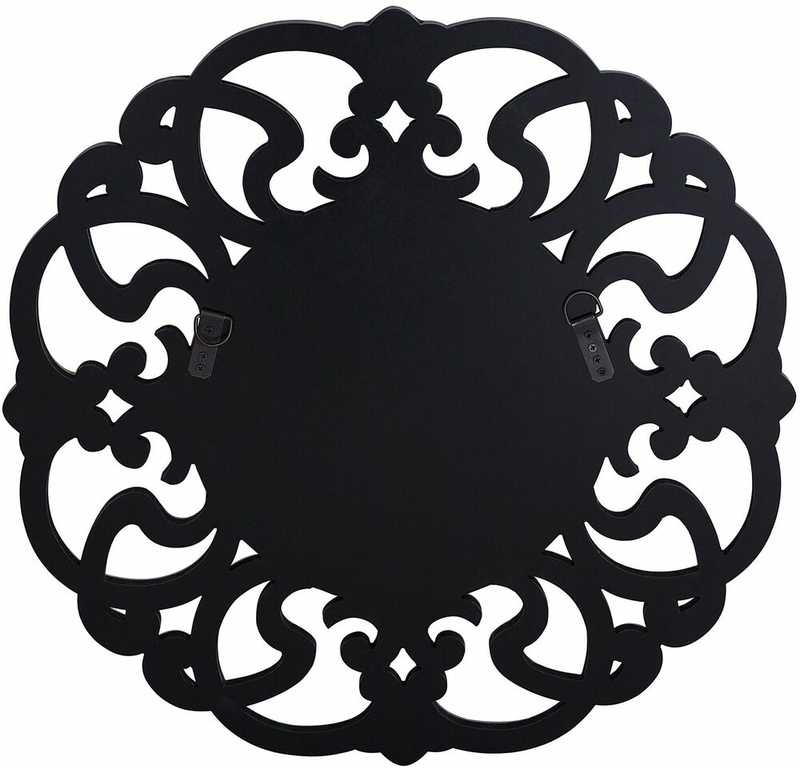 Beliani Sieninis veidrodis MORNAIX 70 cm sidabrinės spalvos