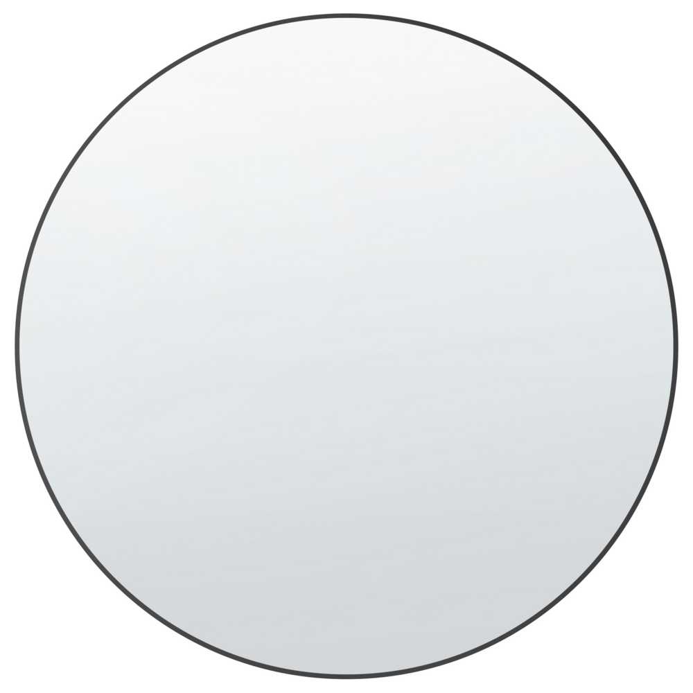 Beliani Sieninis veidrodis ANNEMASSE, 80 × 80 cm, metalinis, juodas