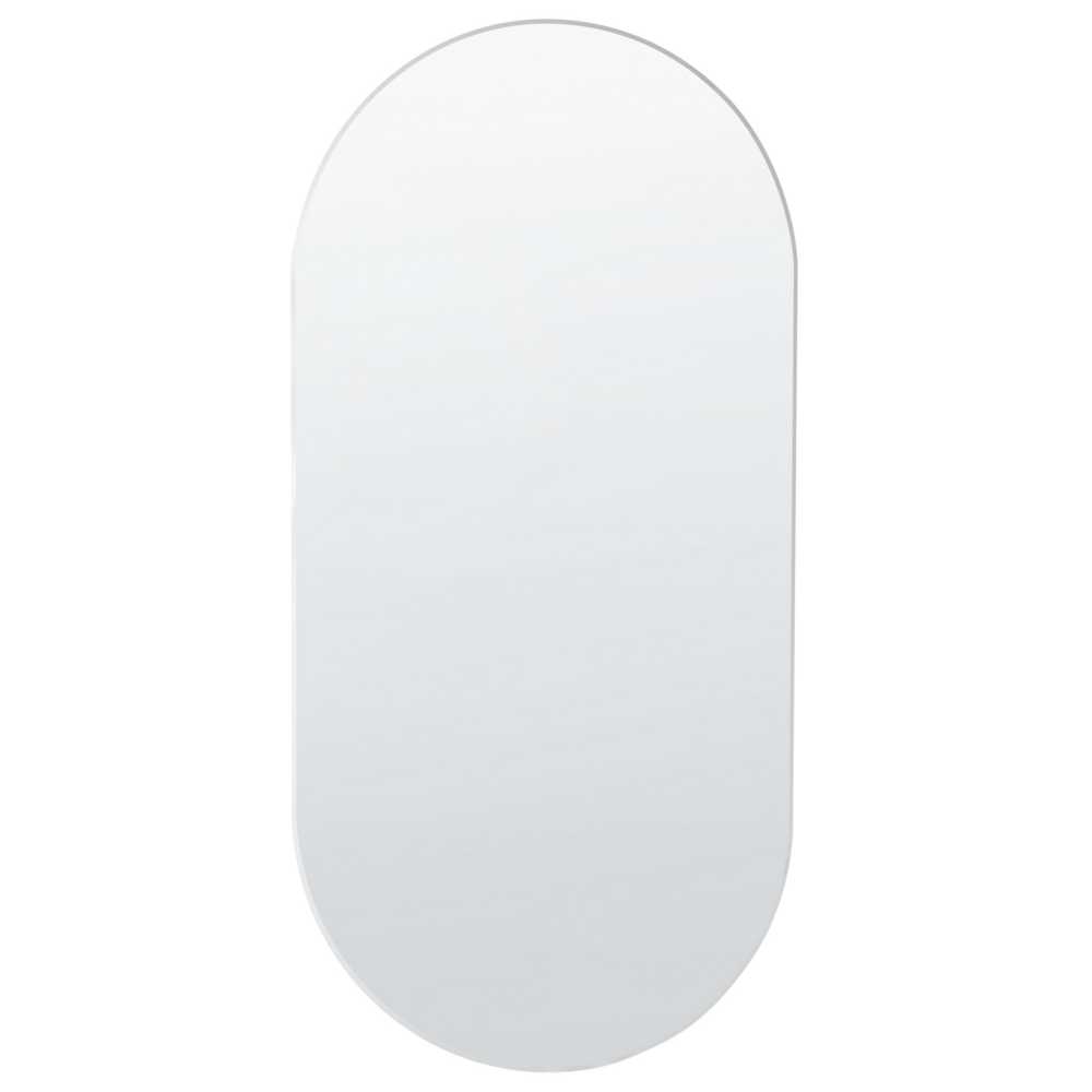 Beliani Sieninis veidrodis ALFORTVILLE 40 cm 80 cm sidabrinis