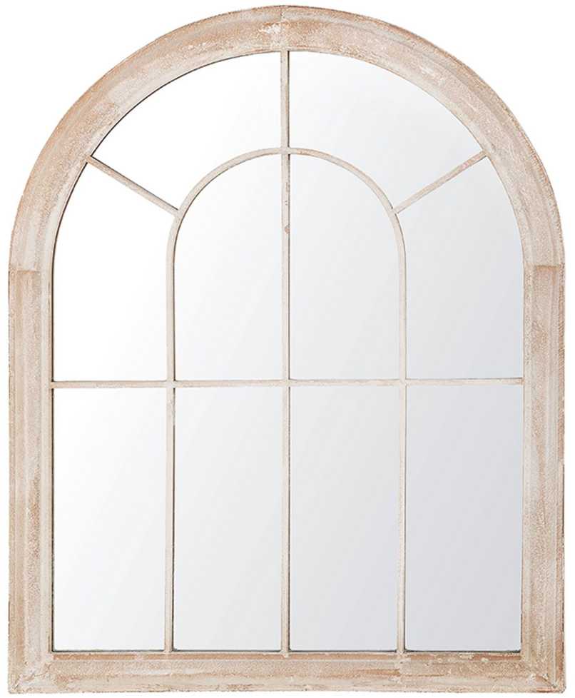Beliani Sieninis veidrodis EMBRY 69 cm 88 cm metalinis smėlio spalvos