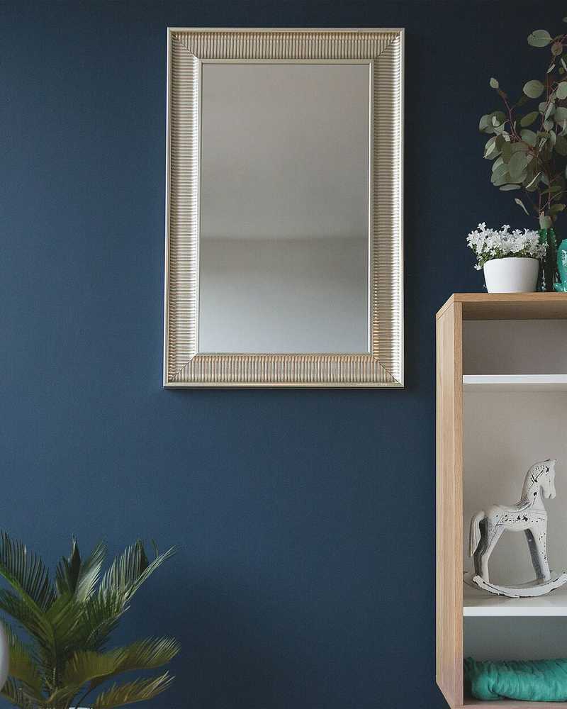 Beliani Sieninis veidrodis CASSIS 60 cm x 90 cm auksinis