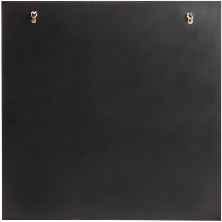 Beliani Sieninis veidrodis ANCEMONT 80 cm 80 cm sidabrinės spalvos