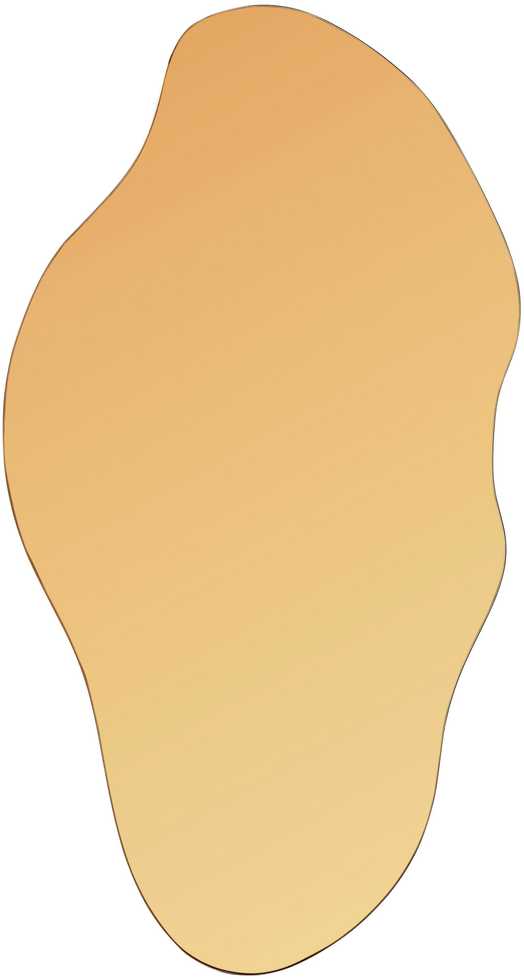 Beliani Sieninis veidrodis ASSIGNY 50 cm 92 cm rudas