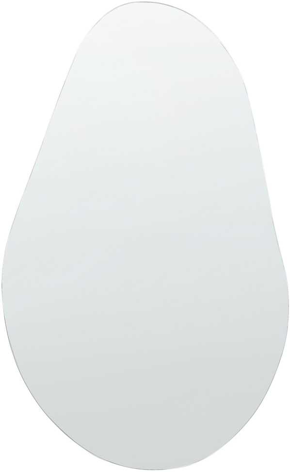 Beliani Sieninis veidrodis AUBAGNE, 40 × 65 cm, sidabrinis