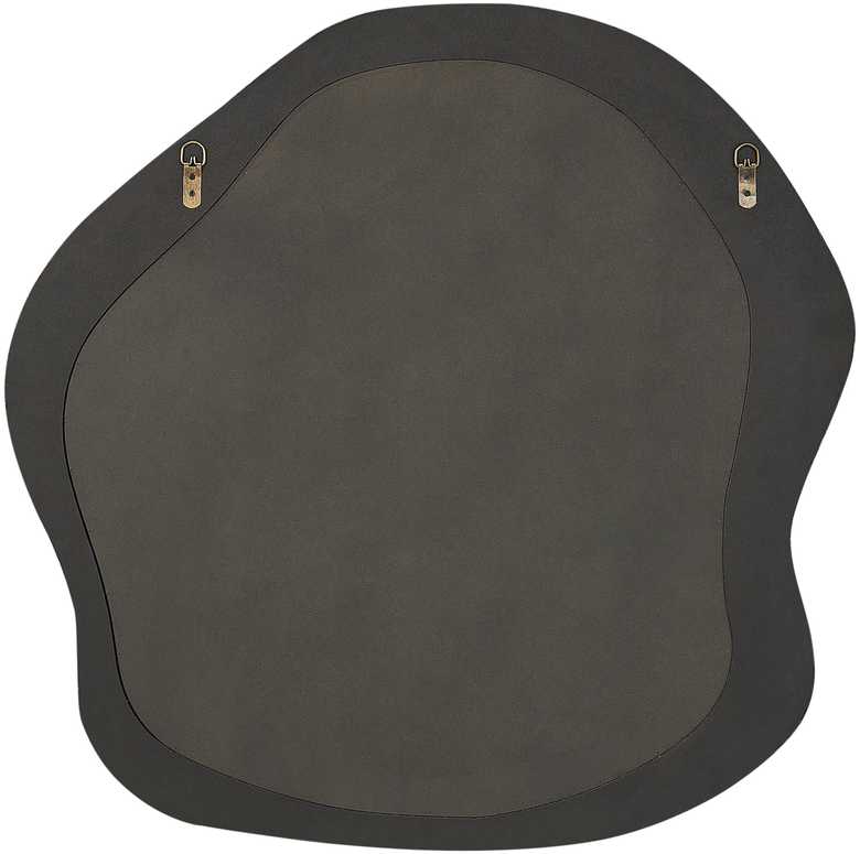 Beliani Sieninis veidrodis BLISMES 79x80 cm, boucle, rudas