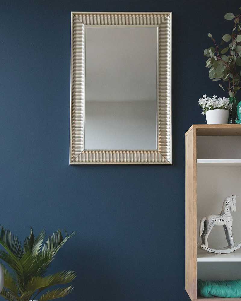 Beliani Sieninis veidrodis CASSIS 60 cm x 90 cm auksinis
