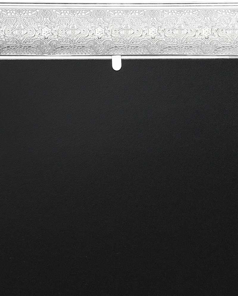 Beliani Sieninis veidrodis CAVAN 65 cm x 65 cm metalinis sidabrinis