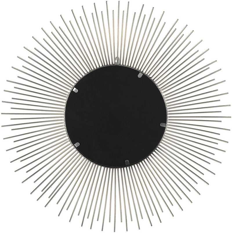 Beliani Sieninis veidrodis CILLY 80 cm 80 cm metalinis sidabrinis