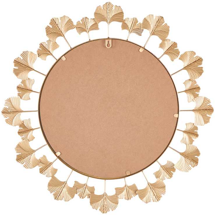 Beliani Sieninis veidrodis CODOLET 60 cm metalinis auksinis