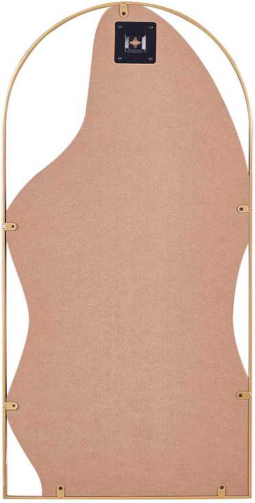 Beliani Sieninis veidrodis COLOMBIER 41 cm 81 cm metalinis auksinis