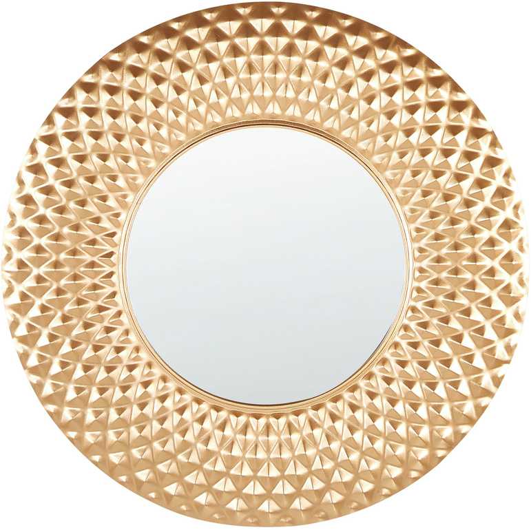 Beliani Sieninis veidrodis COMBE 60 cm metalinis auksinis