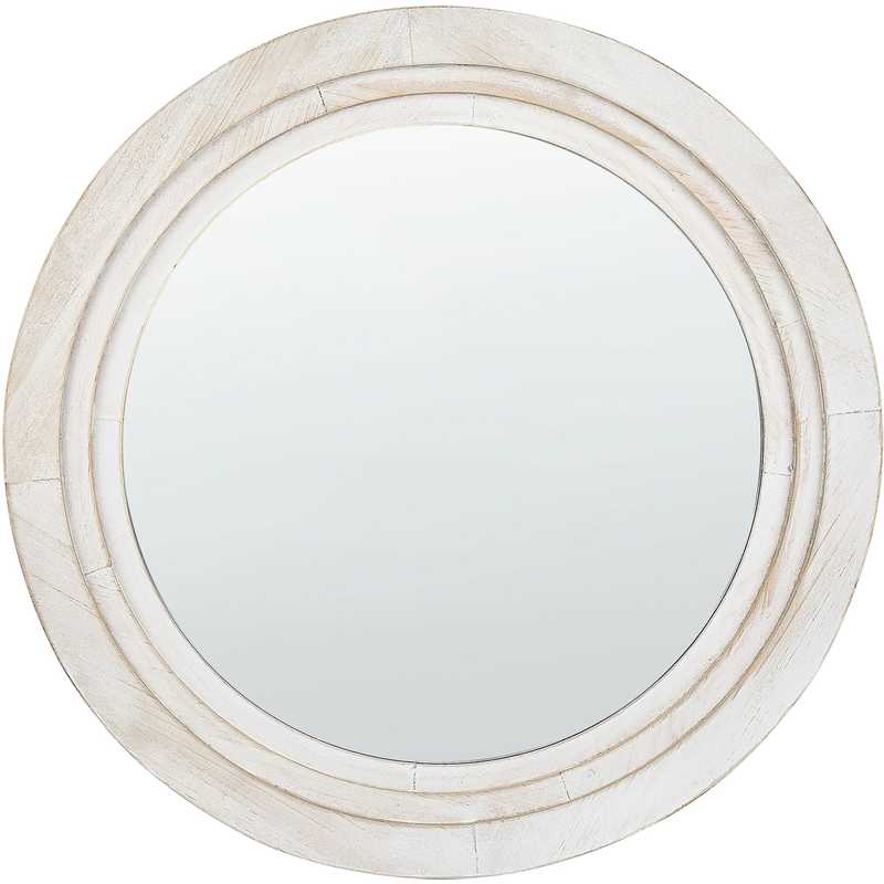 Beliani Sieninis veidrodis DELICIAS 60 cm balta