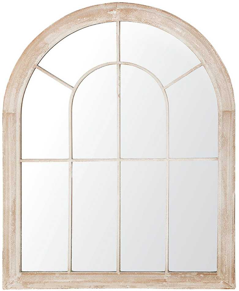 Beliani Sieninis veidrodis EMBRY 69 cm 88 cm metalinis smėlio spalvos