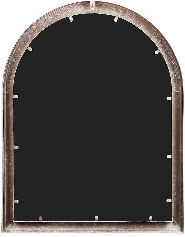 Beliani Sieninis veidrodis EMBRY 69 cm 88 cm metalinis smėlio spalvos