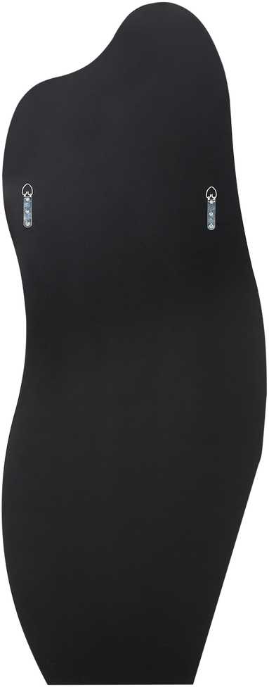 Beliani Sieninis veidrodis ESTANG 50 cm 140 cm sidabrinės spalvos