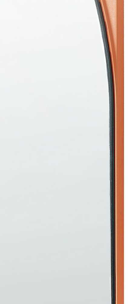 Beliani Sieninis veidrodis GROISES 55 cm 140 cm oranžinis