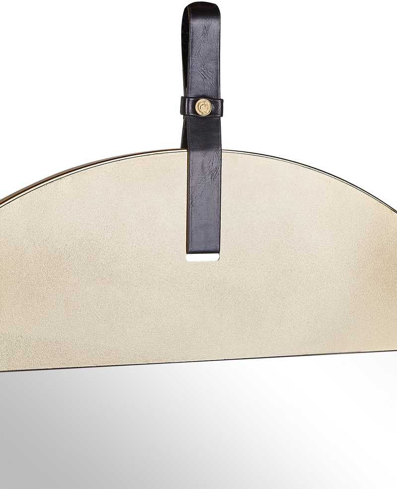 Beliani Sieninis veidrodis GURS 60 cm metalinis auksinis