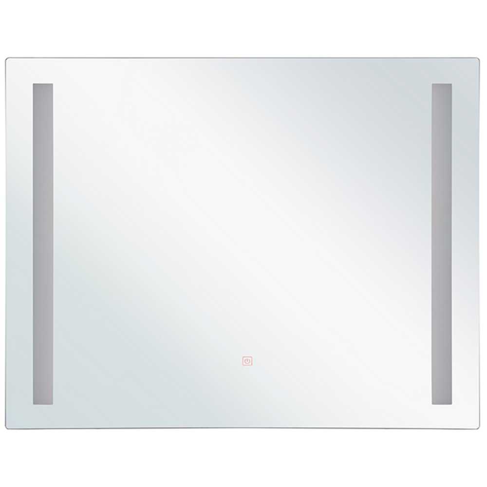 Beliani Vonios veidrodis su LED apšvietimu LIRAC 70 cm 60 cm sidabrinis