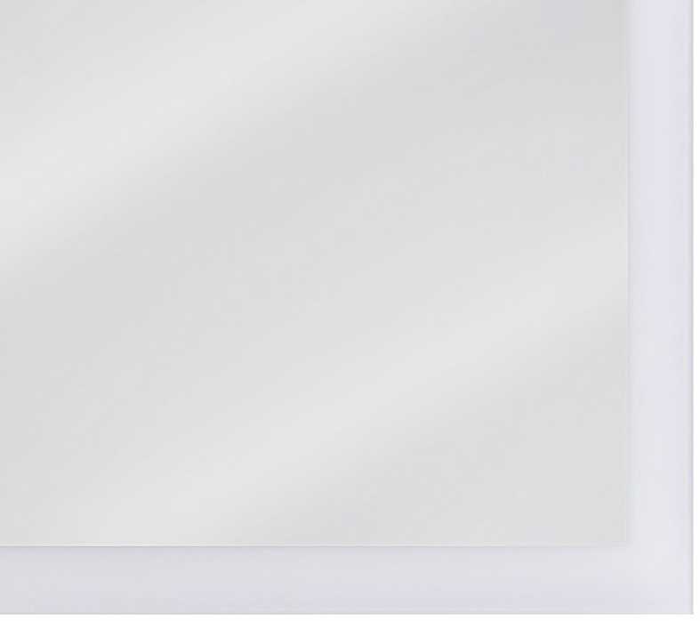 Beliani Vonios veidrodis su LED apšvietimu ADOUR 80 cm x 60 cm, sidabrinis