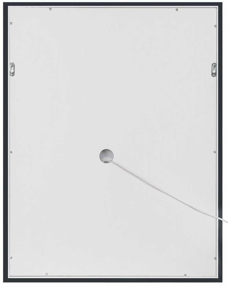 Beliani Vonios kambario veidrodis su LED apšvietimu MARTINET 60 cm 80 cm, sidabrinis