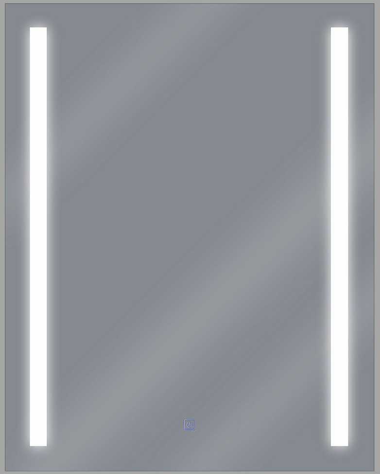 Beliani LED vonios veidrodis MARTINET 70 cm 90 cm sidabrinis