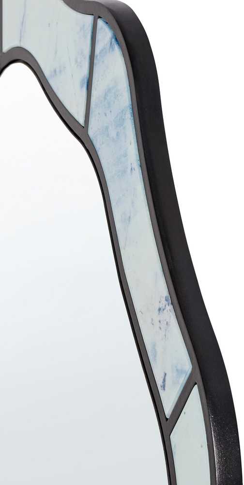 Beliani Sieninis veidrodis LIVERDUN 64x86 cm, melsvas