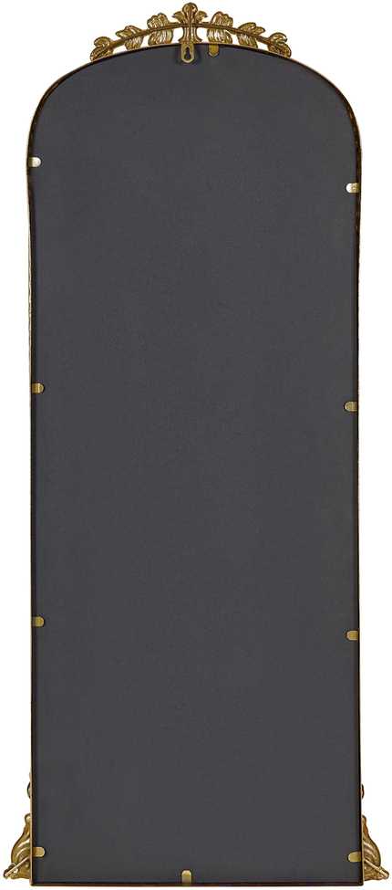 Beliani Sieninis veidrodis LIVRY 51 cm 114 cm metalinis auksinis