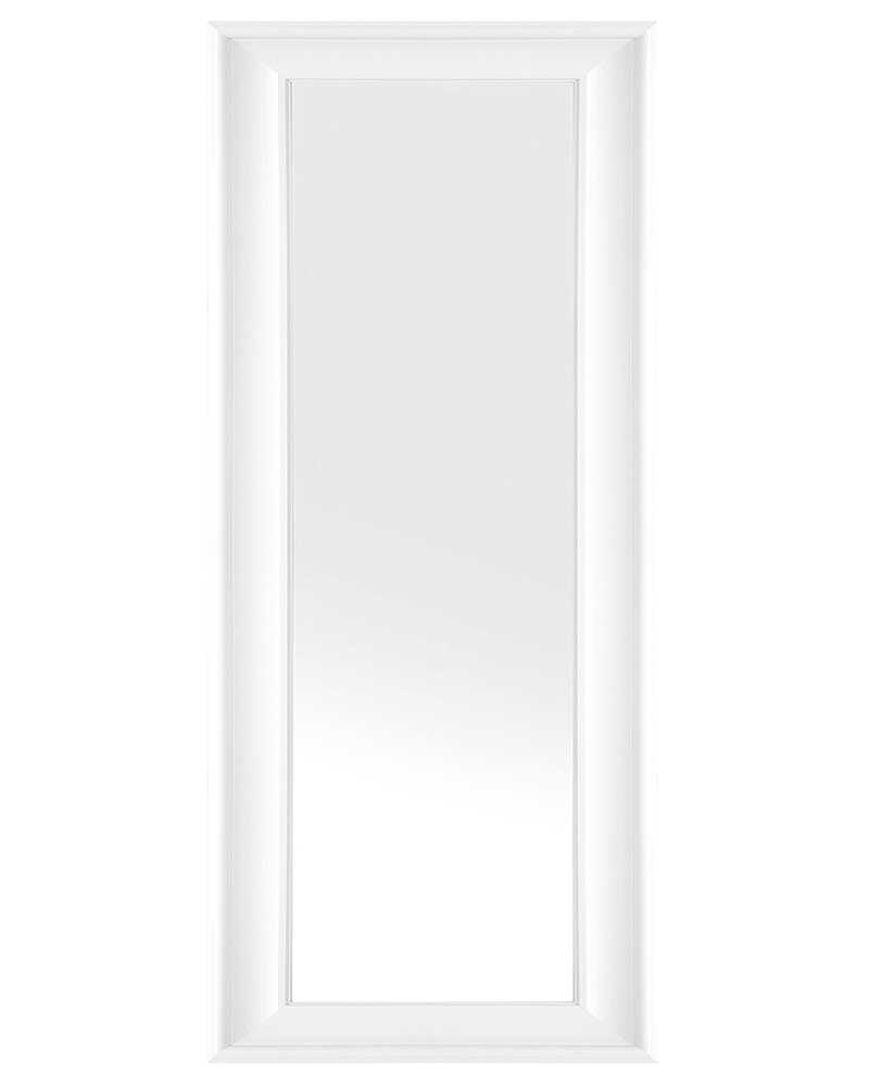 Beliani Sieninis veidrodis LUNEL 51 cm 141 cm baltas