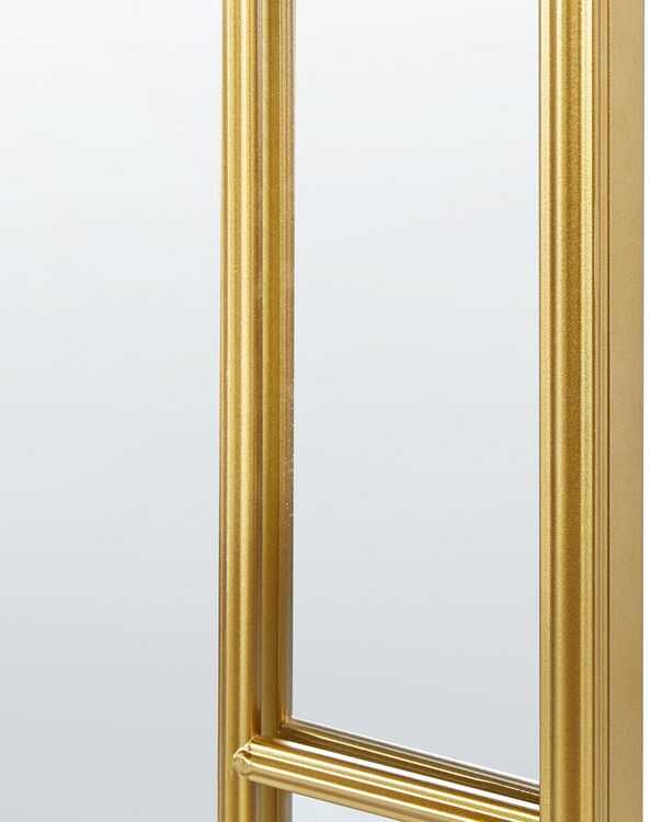 Beliani Sieninis veidrodis CROSSES 60 cm 170 cm metalinis auksinis