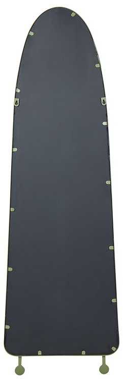 Beliani Sieninis veidrodis PARNAY 45 cm 146 cm Metallinis Alyvuogių spalvos
