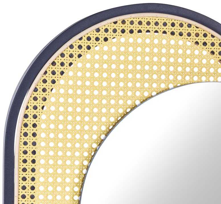 Beliani Sieninis veidrodis CREIL 51 cm 143 cm technoratano natūralus