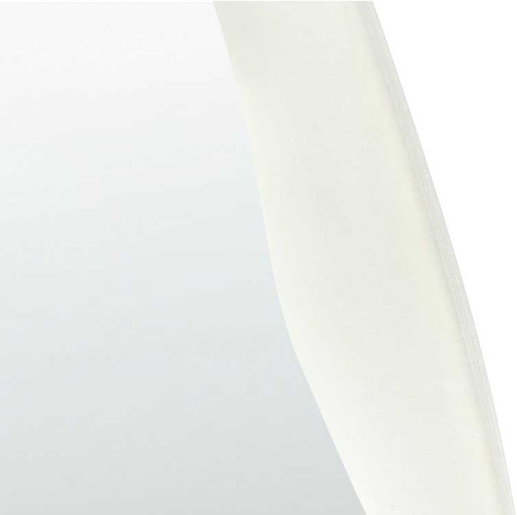 Beliani Sieninis veidrodis REIGNY 57 cm 160 cm, veliūrinis, baltas