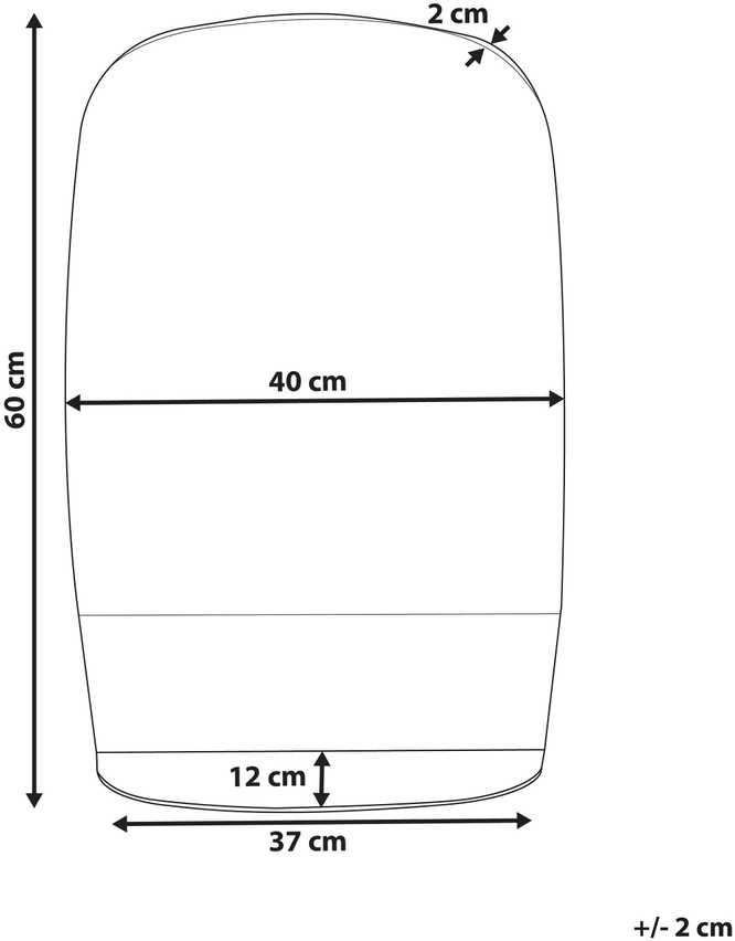 Beliani Sieninis veidrodis su lentyna BRANNAY 40 cm 60 cm Sidabrinis