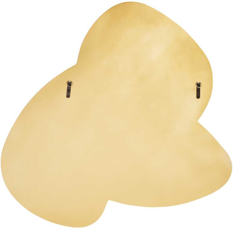Beliani Sieninis veidrodis TAILLY 99 cm 89 cm juodas