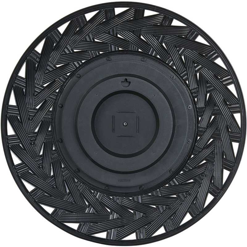 Beliani Sieninis veidrodis TIERGA 60 cm 60 cm juodas