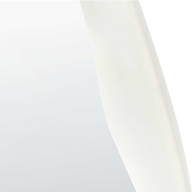 Beliani Sieninis veidrodis REIGNY 57 cm 160 cm, veliūrinis, baltas