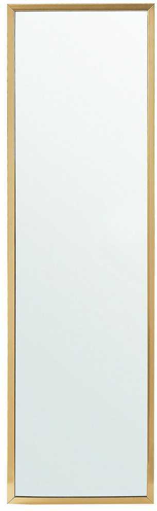 Beliani Pastatomas veidrodis TORCY 140 cm auksinis