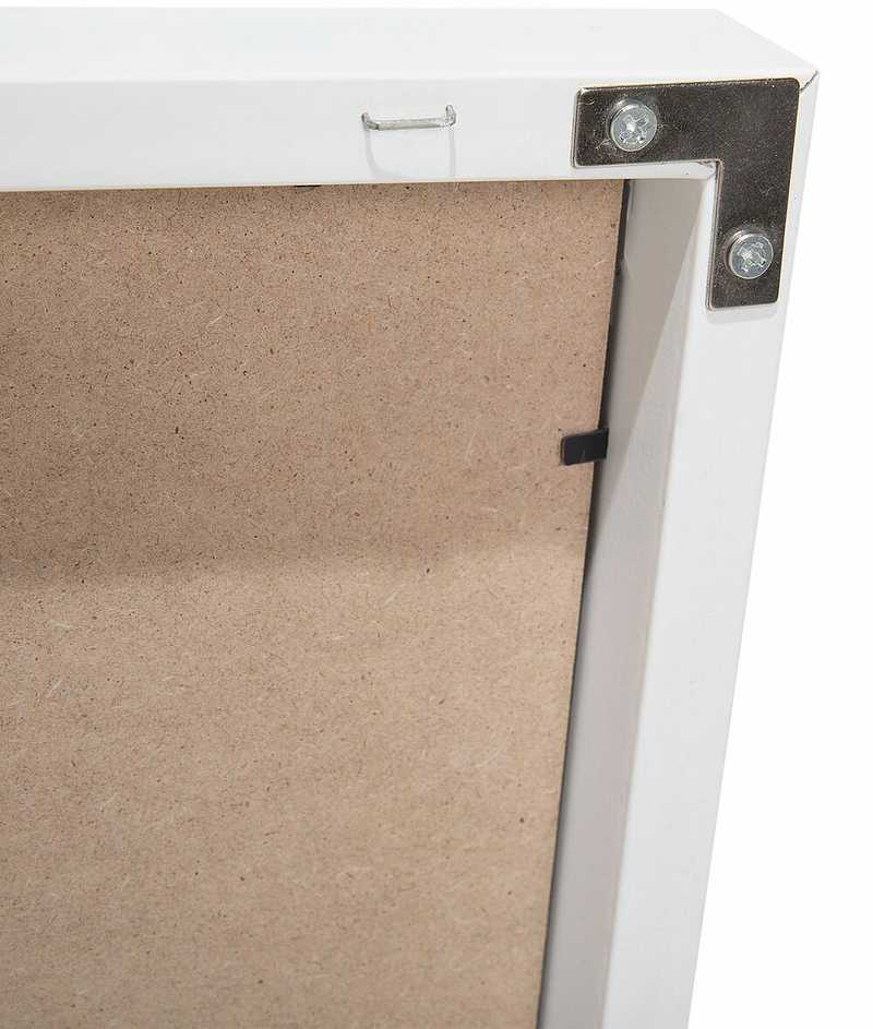 Beliani Pastatomas veidrodis TORCY 140 cm Baltas