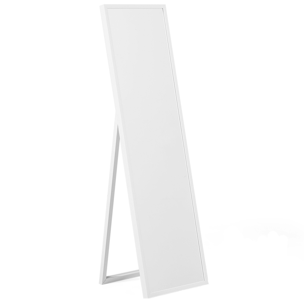 Beliani Pastatomas veidrodis TORCY 140 cm Baltas