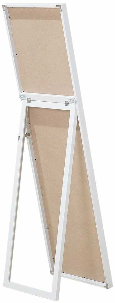 Beliani Pastatomas veidrodis TORCY 140 cm Baltas