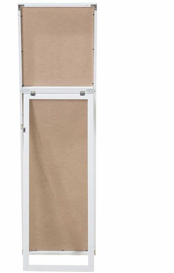 Beliani Pastatomas veidrodis TORCY 140 cm Baltas