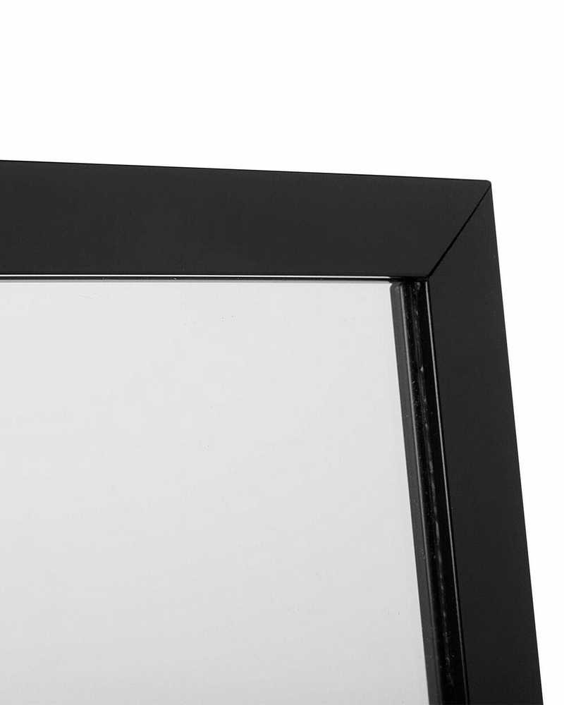 Beliani Pastatomas veidrodis TORCY 140 cm, juodas