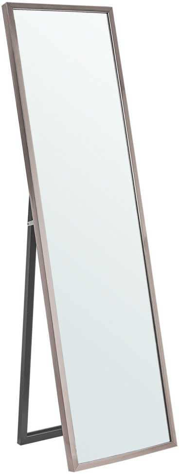Beliani Pastatomas veidrodis TORCY 140 cm, sidabrinis