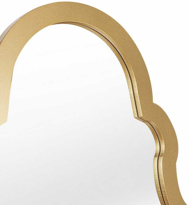 Beliani Pastatomas veidrodis CHATILLON 150 cm auksinis