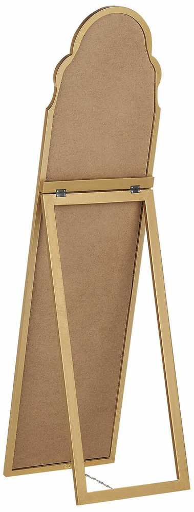 Beliani Pastatomas veidrodis CHATILLON 150 cm auksinis
