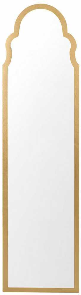Beliani Pastatomas veidrodis CHATILLON 150 cm auksinis
